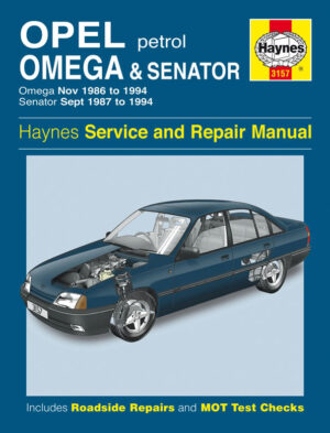 Haynes Opel reparasjonshåndbok for Opel Omega & Senator Petrol (Nov 86 - 94)