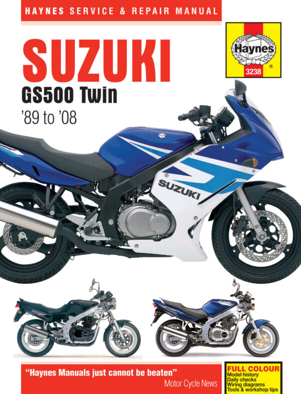 Haynes Suzuki reparasjonshåndbok for Suzuki GS500 Twin (89 - 08)