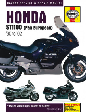 Haynes Honda reparasjonshåndbok for Honda ST1100 Pan European V-Fours (90 - 02)