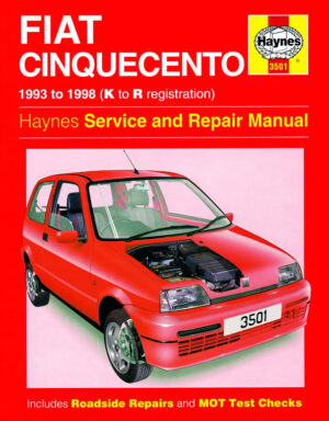 Haynes FIAT reparasjonshåndbok for Fiat Cinquecento (93 - 98) K to R