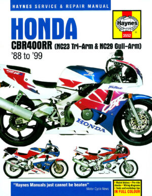 Haynes Honda reparasjonshåndbok for Honda CBR400RR Fours (88 - 99)