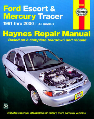 Haynes Ford reparasjonshåndbok for Ford Escort & Mercury Tracer ‘91 - ‘02