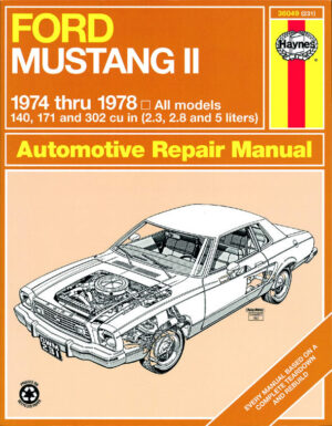 Haynes Ford reparasjonshåndbok for Ford Mustang II ‘74 - ‘78