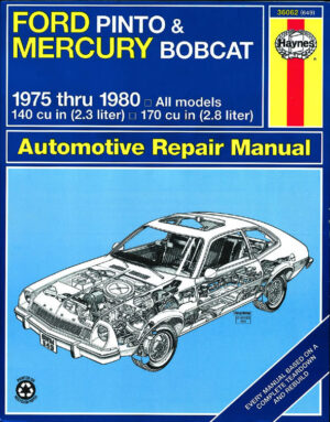 Haynes Ford reparasjonshåndbok for Ford Pinto & Mercury Bobcat ‘75 - ‘80