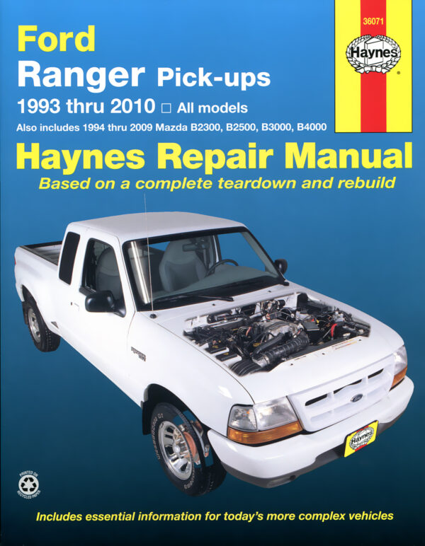 Haynes Ford reparasjonshåndbok for Ford Ranger Pick-ups ‘93 - ‘11