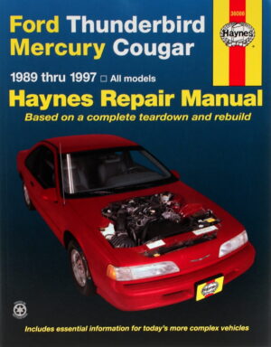 Haynes Ford reparasjonshåndbok for Ford Thunderbird & Mercury Cougar ‘89 - ‘97