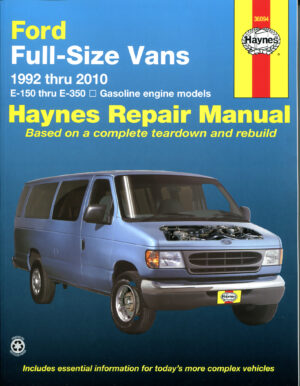 Haynes Ford reparasjonshåndbok for Ford Full-Size Vans ‘92 - ‘12