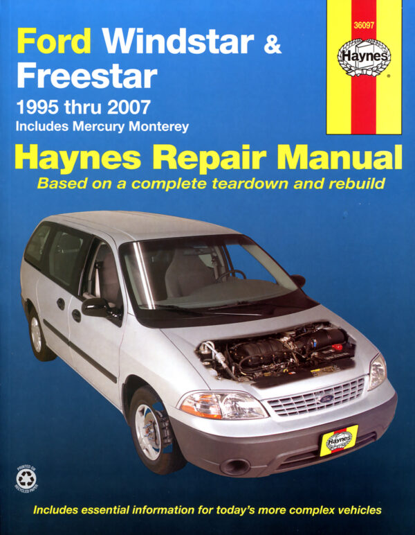 Haynes Ford reparasjonshåndbok for Ford Windstar & Freestar ‘95 - ‘07