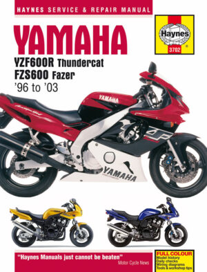 Haynes Yamaha reparasjonshåndbok for Yamaha YZF600R Thundercat & FZS600 Fazer (96 - 03)