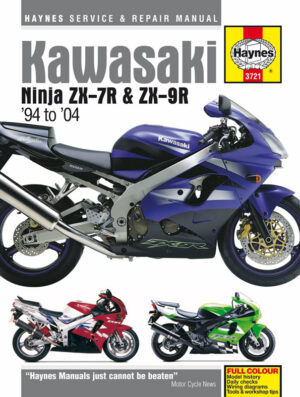 Haynes Kawasaki reparasjonshåndbok for Kawasaki Ninja ZX-7R and ZX-9R (ZX750P