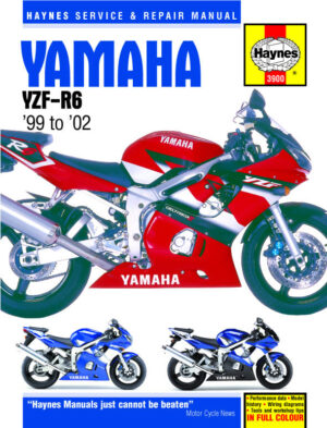 Haynes Yamaha reparasjonshåndbok for Yamaha YZF-R6 (98 - 02)