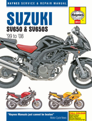 Haynes Suzuki reparasjonshåndbok for Suzuki SV650 & SV650S (99 - 08)