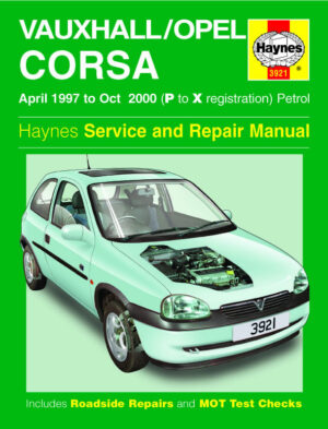 Haynes Opel reparasjonshåndbok for Vauxhall/Opel Corsa Petrol (Apr 97 - Oct 00) P to X