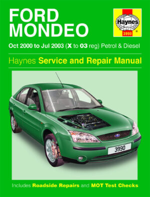 Haynes Ford reparasjonshåndbok for Ford Mondeo Petrol & Diesel (Oct 00 - Jul 03) X to 03