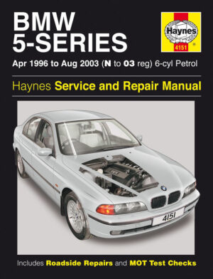 Haynes BMW reparasjonshåndbok for BMW 5-Series 6-cyl Petrol (April 96 - Aug 03) N to 03