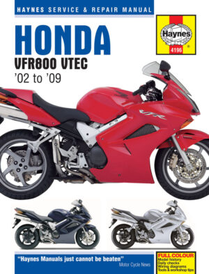 Haynes Honda reparasjonshåndbok for Honda VFR800 V-Tec V-Fours (02 - 09)