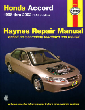 Haynes Honda reparasjonshåndbok for Honda Accord ‘98 - ‘02