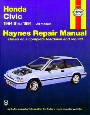 Haynes Honda reparasjonshåndbok for Honda Civic ‘84 - ‘90