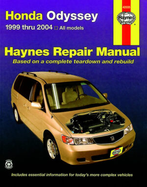 Haynes Honda reparasjonshåndbok for Honda Odyssey ‘99 - ‘10