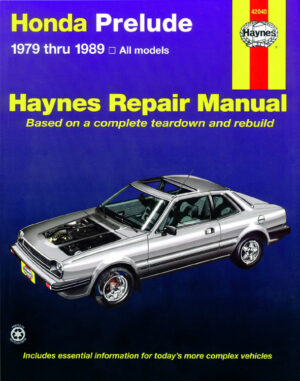 Haynes Honda reparasjonshåndbok for Honda Prelude CVCC ‘79 - ‘89