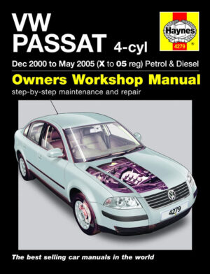 Haynes Volkswagen reparasjonshåndbok for VW Passat Petrol & Diesel (Dec 00 - May 05) X to 05