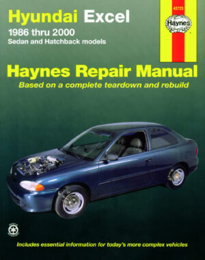 Haynes Hyundai reparasjonshåndbok for Hyundai Excel (86 - 00)