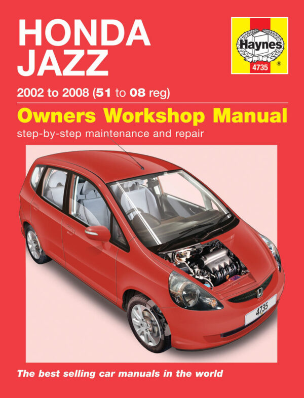 Haynes Honda reparasjonshåndbok for Honda Jazz (02 - 08) 51 to 08