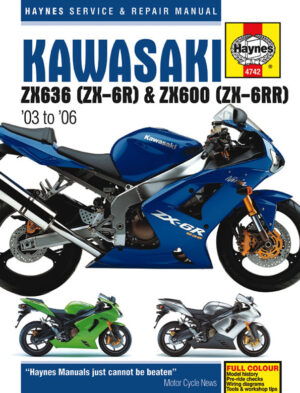 Haynes Kawasaki reparasjonshåndbok for Kawasaki ZX-6R (03-06)