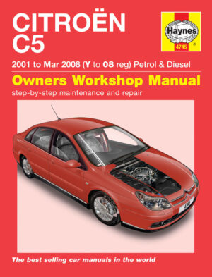 Haynes Citroen reparasjonshåndbok for Citroen C5 Petrol & Diesel (01 - Mar 08) Y to 08