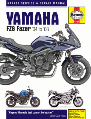 Haynes Yamaha reparasjonshåndbok for Yamaha FZ6 Fazer (04 - 08)