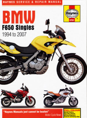 Haynes BMW reparasjonshåndbok for BMW F650 Singles (94 - 07)