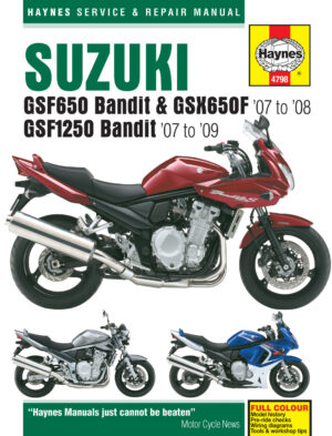 Haynes Suzuki reparasjonshåndbok for Suzuki GSF650/1250 Bandit & GSX650F (07 - 09)