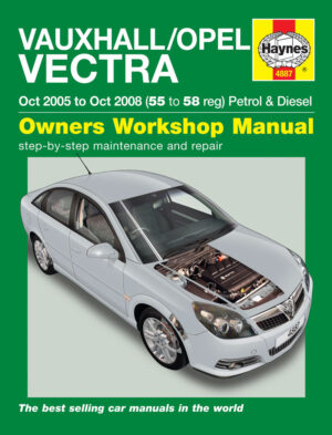 Haynes Opel reparasjonshåndbok for Vauxhall/Opel Vectra Petrol & Diesel (Oct 05 - Oct 08) 55 to 58