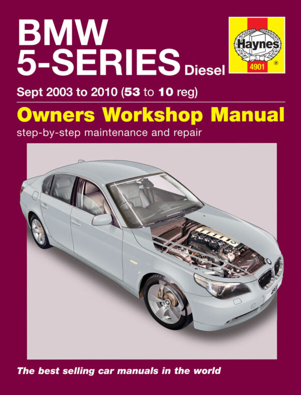 Haynes BMW reparasjonshåndbok for BMW 5 Series Diesel (Sept 03 - 10) 53 to 10