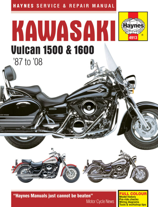 Haynes Kawasaki reparasjonshåndbok for Kawasaki Vulcan 1500 & 1600 (87-08)