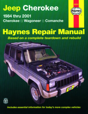 Haynes Jeep reparasjonshåndbok for Jeep Cherokee