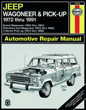 Haynes Jeep reparasjonshåndbok for Jeep Wagoneer/J-Series ‘72 - ‘91