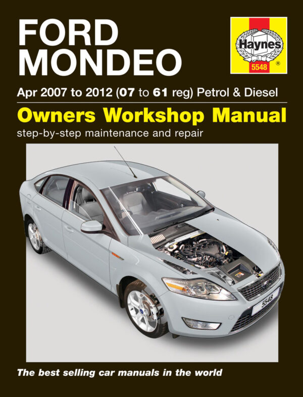 Haynes Ford reparasjonshåndbok for Ford Mondeo Petrol & Diesel (Apr 07 - 12) 07 to 61