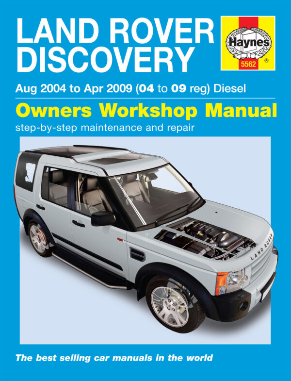 Haynes Land Rover reparasjonshåndbok for Land Rover Discovery Diesel (Aug 04 - Apr 09) 04 to 09