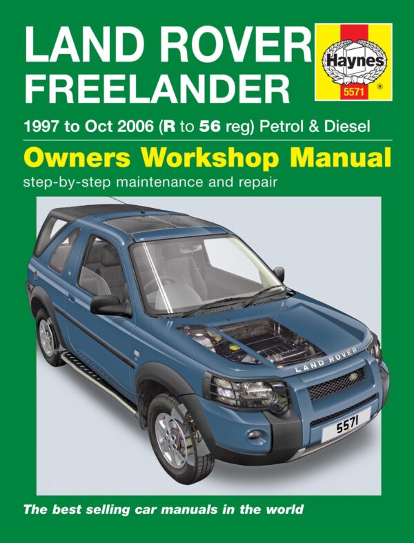 Haynes Land Rover reparasjonshåndbok for Land Rover Freelander (97 - Oct 06) R to 56