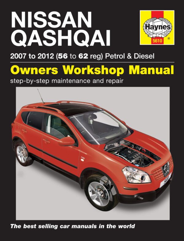 Haynes Nissan reparasjonshåndbok for Nissan Qashqai Petrol & Diesel (07 - 13) 56 to 13