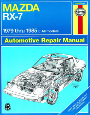 Haynes Mazda reparasjonshåndbok for Mazda RX7 Rotary ‘79 - ‘85