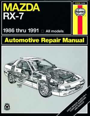 Haynes Mazda reparasjonshåndbok for Mazda RX-7 ‘86 - ‘91