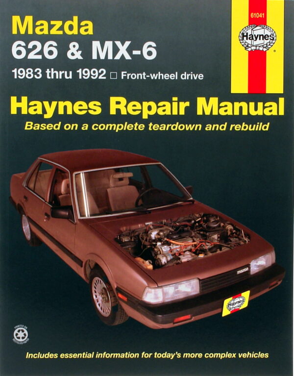 Haynes Mazda reparasjonshåndbok for Mazda 626 & MX-6 (FWD) ‘83 - ‘92