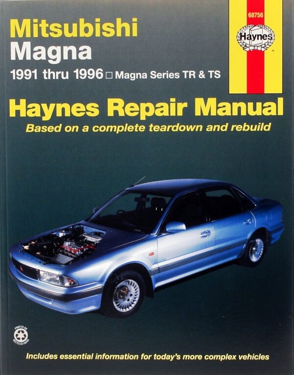 Haynes Mitsubishi reparasjonshåndbok for Mitsubishi Magna (91 - 96)