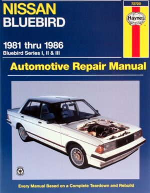 Haynes Nissan reparasjonshåndbok for Nissan Bluebird (81 - 86)