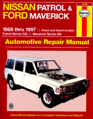 Haynes Nissan reparasjonshåndbok for Nissan Patrol & Ford Maverick (88 - 97)