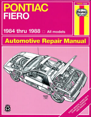 Haynes Pontiac reparasjonshåndbok for Pontiac Fiero ‘84 - ‘88