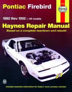 Haynes Pontiac reparasjonshåndbok for Pontiac Firebird ‘82 - ‘92