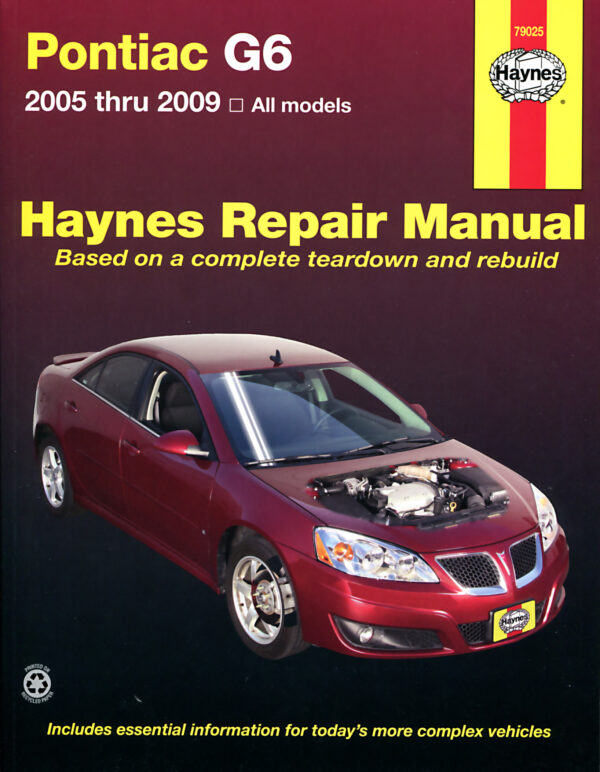 Haynes Pontiac reparasjonshåndbok for Pontiac G6 ‘05 - ‘09